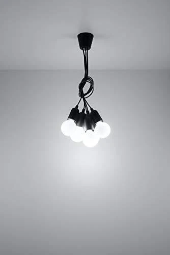 Sollux Lighting Pakabinamas šviestuvas DIEGO 5 juodas