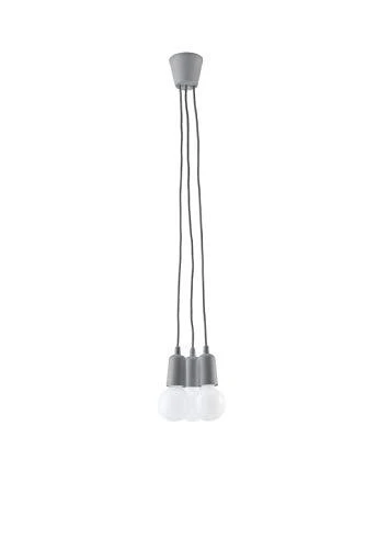 Sollux Lighting Pakabinamas šviestuvas DIEGO 3 pilkas