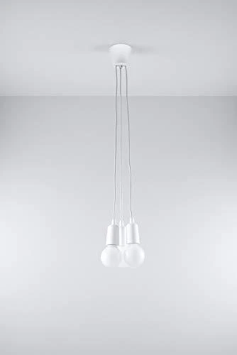 Sollux Lighting Pakabinamas šviestuvas DIEGO 3 baltas