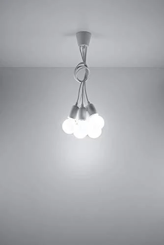 Sollux Lighting Pakabinamas šviestuvas DIEGO 5 baltas