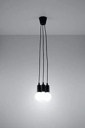 Sollux Lighting Pakabinamas šviestuvas DIEGO 3 juodas
