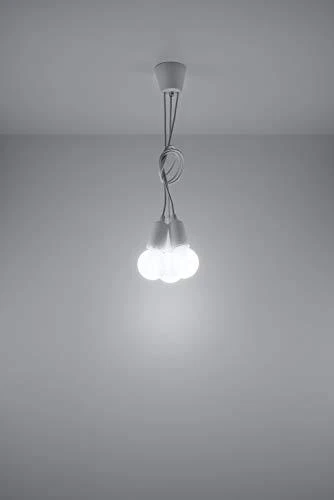 Sollux Lighting Pakabinamas šviestuvas DIEGO 3 baltas