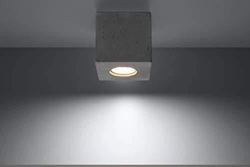 Lubinis šviestuvas Sollux Ceilings QUAD betonas