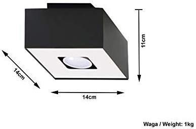 Sollux Lighting Lubinis šviestuvas MONO 1 juodas