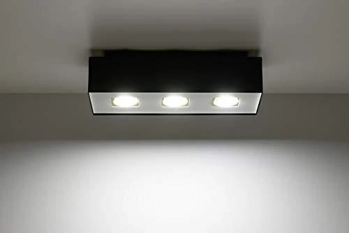 Sollux Lighting Lubinis šviestuvas MONO 3 juodas