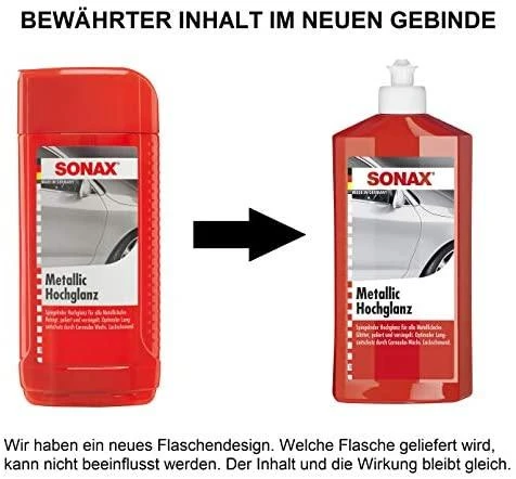 SONAX Poliravimo pasta Metalic High Gloss, 500ml 317200