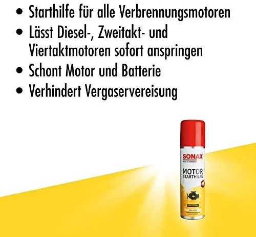 SONAX Dujos variklio užvedimui, paleidimui, 250ml 312100