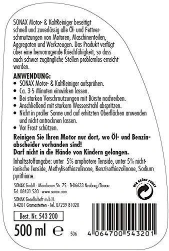 SONAX Variklio valiklis, 500ml 543200
