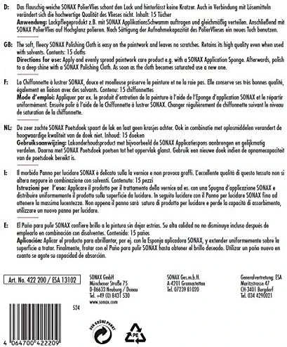 SONAX Poliravimo servetėlės, 15vnt 422200