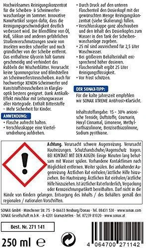 SONAX Vasarinis langų apiplovimo koncentratas Xtreme, 250ml 271141
