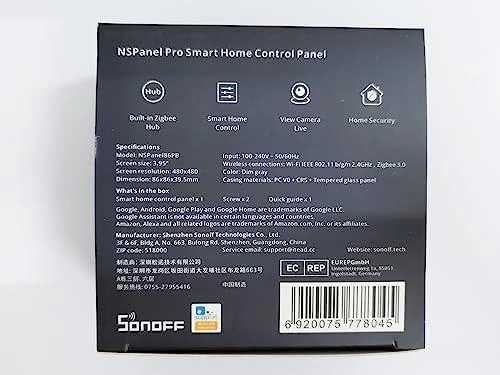 SONOFF NSPanel Pro išmanioji valdymo panelė, Zigbee 3.0, BT, Wi-Fi