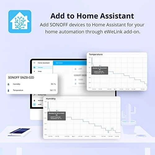Sonoff SNZB-02D Zigbee 3.0 temperatūros ir drėgmės sensorius su LCD ekranu