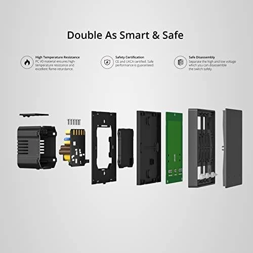 Sonoff SwitchMan M5 Wifi 3 klavišų jungiklis 86mm pločio M5-3C-86