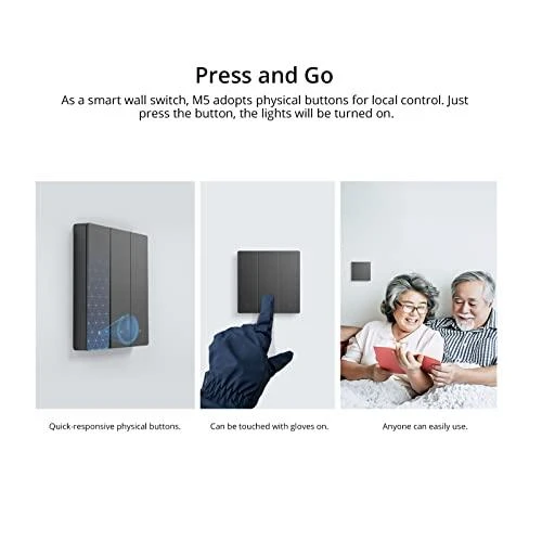 Sonoff SwitchMan M5 Wifi 3 klavišų jungiklis 86mm pločio M5-3C-86