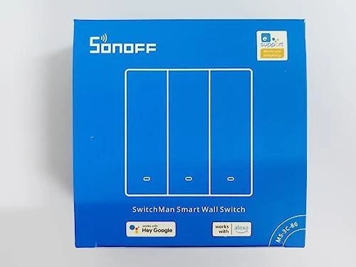 Sonoff SwitchMan M5 Wifi 3 klavišų jungiklis 86mm pločio M5-3C-86