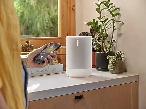 Sonos Move Gen2 nešiojama kolonėlė, Baltos spalvos