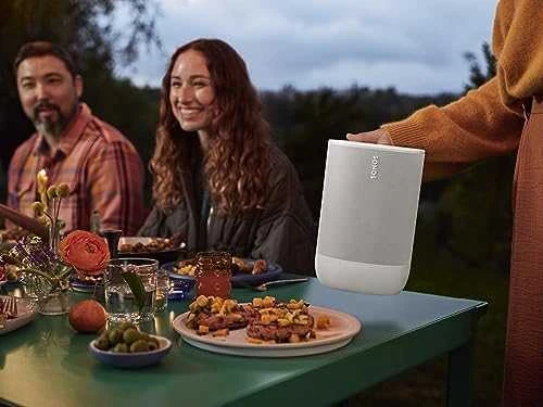 Sonos Move Gen2 nešiojama kolonėlė, Baltos spalvos