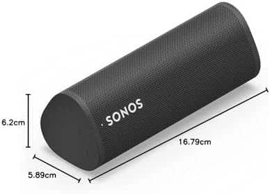 Nešiojama kolonėlė Sonos Roam, Multiroom, Bluetooth, WiFi, Atspari vandeniui, Juodos spalvos