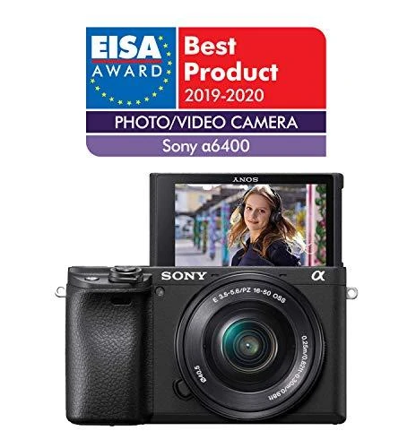 Sony α 6400 + SELP1650 MILC 24,2 MP CMOS 6000 x 4000 pikseliai Juoda