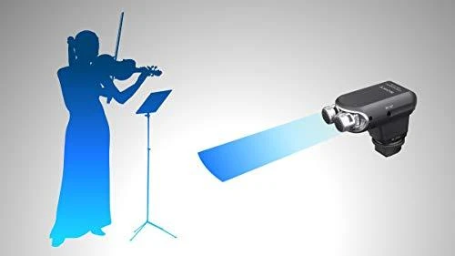 Sony ECM-XYST1M Skaitmeninės kameros mikrofonas Juoda