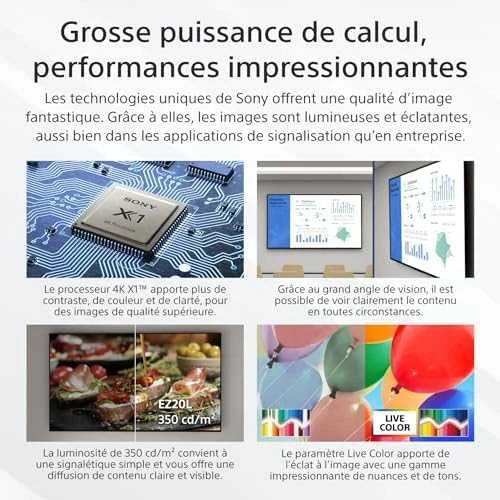 Monitorius Sony 50 colių profesionalus BRAVIA LCD 350 nitų ekranas