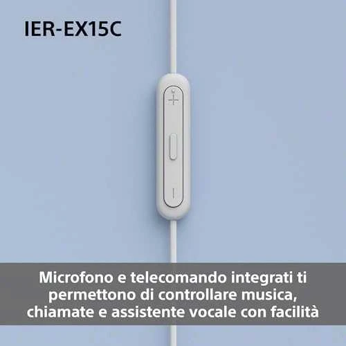 Sony Earbuds | IER‑EX15C | su laidu | į ausis įkišamos | Mikrofonas | Rožinė