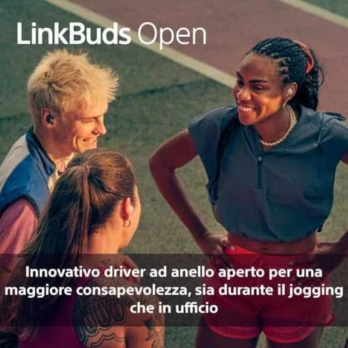 Ausinės Sony LinkBuds Open, Baltos spalvos