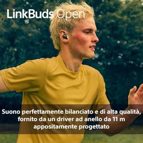 Ausinės Sony LinkBuds Open, Baltos spalvos