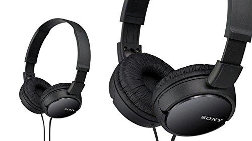 Sulankstomos ausinės Sony MDR-ZX110AP su mikrofonu, Juodos
