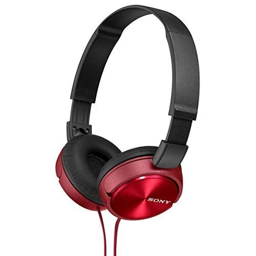 Laidinės ausinės Sony MDR-ZX310R, juodos/raudonos spalvos