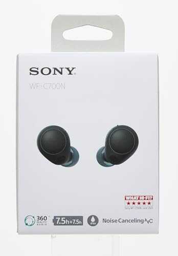 Ausinės Sony WF-C700N, juodos spalvos