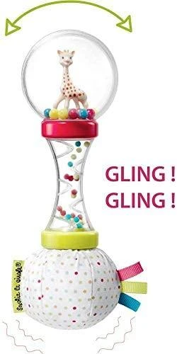 Sophie La Girafe VULLI Sofija žirafa Barškutis 3m+ minkšti marakasai 010168