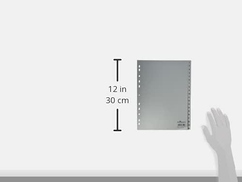 Laikiklis Durable DURABLE Zahlenregister A4 1-20 PP volldeckend grau