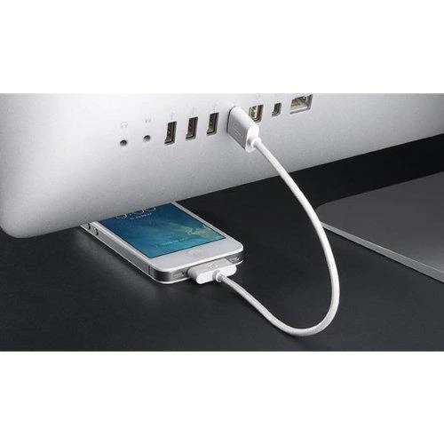 BlueLounge USB adapteris naudojamas su telefonu