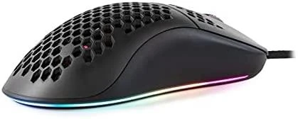 Itin lengva Žaidimų Pelė Arozzi Favo, su RGB pašvietimu, Pixart 3389 sensorius, Omron 20M switches, Juoda