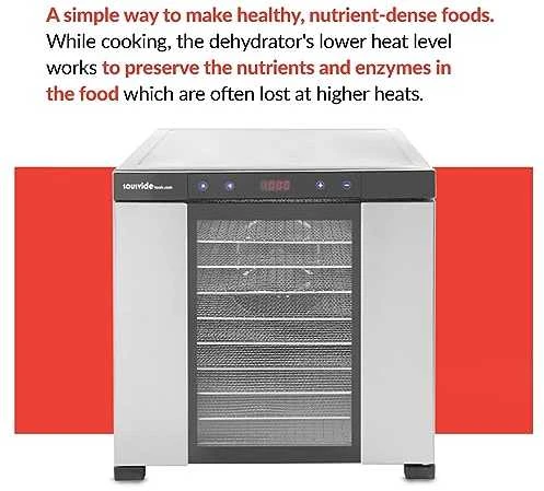Maisto džiovintuvas Hendi, 10 padėklų, 1000 W, plieninis, vaisiams, daržovėms, grybams
