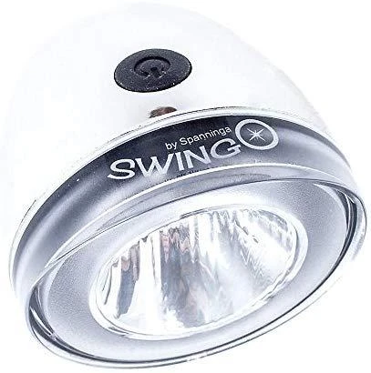 SPANNINGA Swingo XDO priekinis žibintas 10 liuksų / 50 liumenų dinamo chromui (SNG-H070309)
