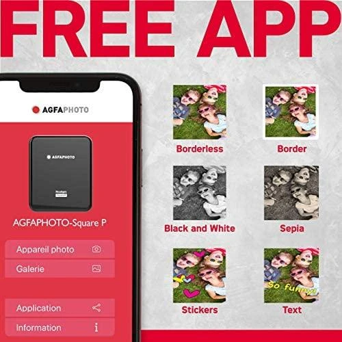 Spausdintuvas AgfaPhoto Square ASQP33WH, baltas