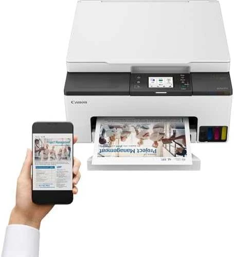 CANON MAXIFY GX1050 daugiafunkcis spalvotas rašalinis spausdintuvas, pakartotinai užpildomas, A4, 210 x 297 mm, A4, 15 atv./min., 250 lapų, USB 2.0, LAN, „Wi-Fi“.