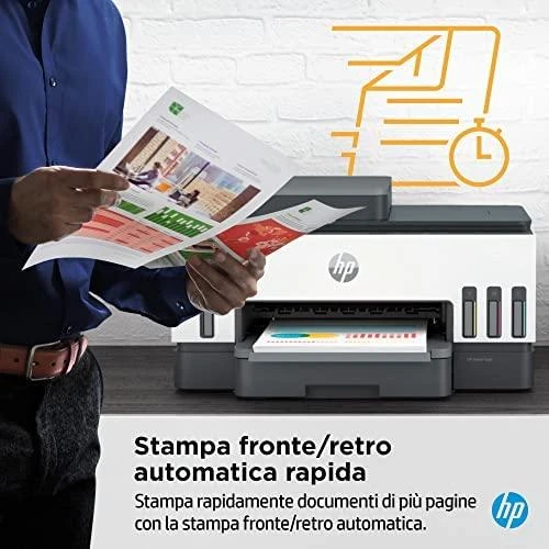 Hewlett Packard (HP) Daugiafunkcinis Spausdintuvas - HP Smart Tank 7305, Spausdinimas, Skenavimas, Kopijavimas, 12,000 Puslapių Juodas