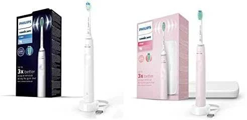 Philips Sonicare 3100 series elektrinis dantų šepetėlis HX3671/13, 14 dienų baterija life