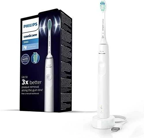 Philips Sonicare 3100 series elektrinis dantų šepetėlis HX3671/13, 14 dienų baterija life