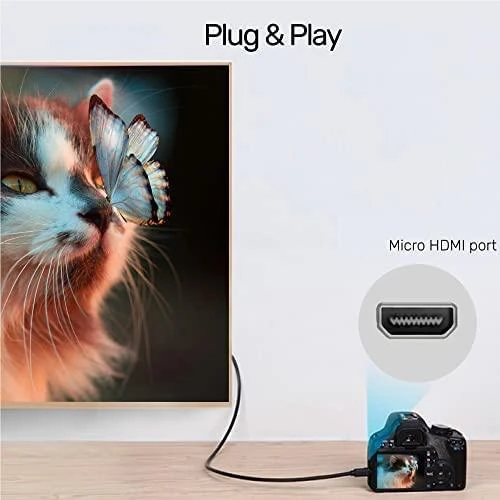UNITEK Y-C182 HDMI – microHDMI CABLE v.2.0 4K 60HZ 2M