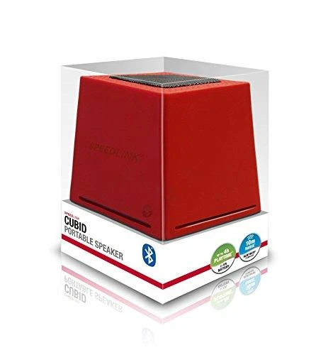 Speedlink garsiakalbis Cubid BT, raudonas (SL-8904-RD)