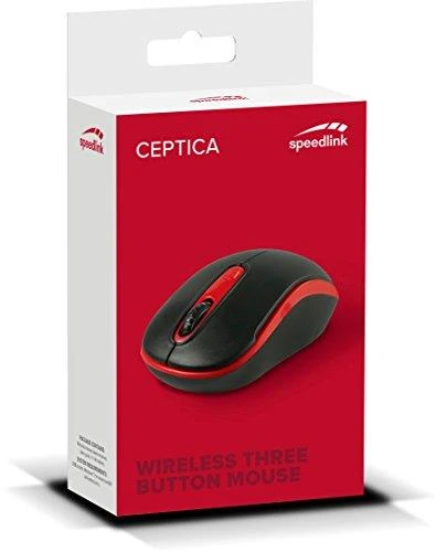 Speedlink pelė Ceptica Wireless, juodas/red (SL-630013-BKRD)