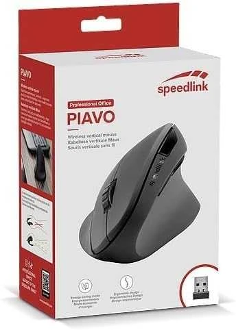 Speedlink Pelė PIAVO. Ergonomie Vertikal. belaidė. juodas retail