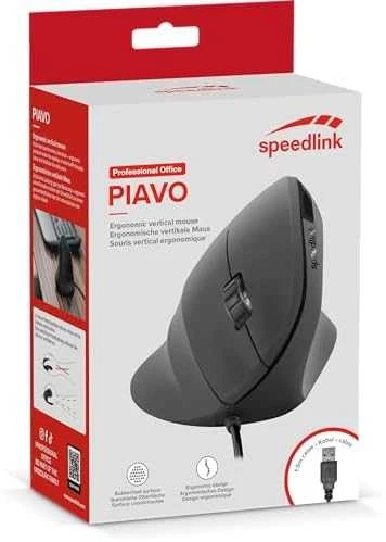 Speedlink Pelė PIAVO. Ergonomie Vertikal. USB. juodas retail