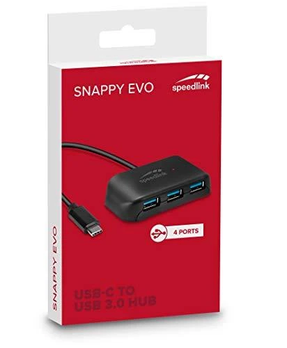Speedlink USB šakotuvas Snappy Evo USB-C 4 prievadų (SL-140202)