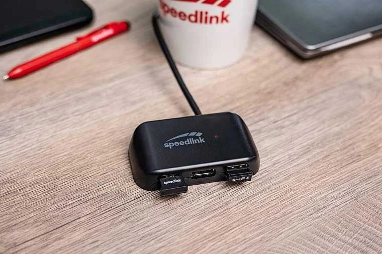 Speedlink USB šakotuvas Snappy Evo 4 prievadų (SL-140109-BK)