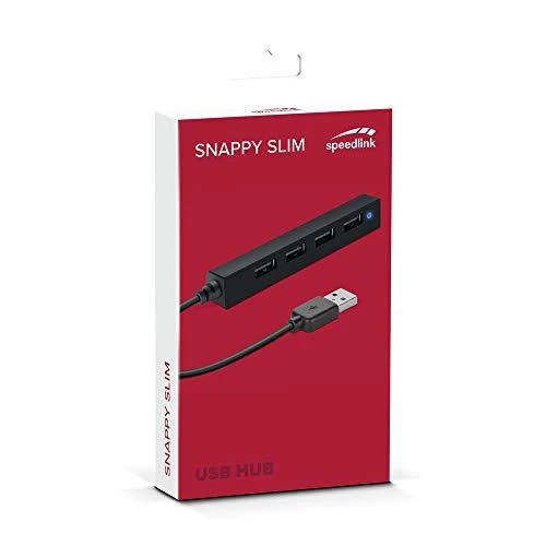 Speedlink USB šakotuvas Snappy Slim 4 prievadų (SL-140000-BK)